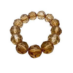 🍭6/$30 Large faceted bead stretch bracelet